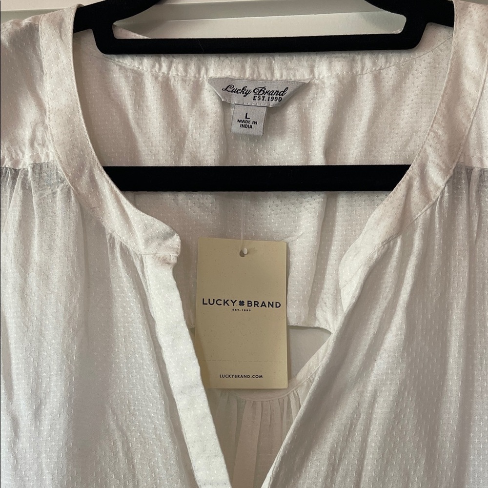 Lucky Brand White Sleeveless Blouse - Picture 2 of 4